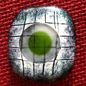 European Glass brooch.